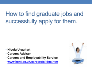 How to be successful in the graduate job-market