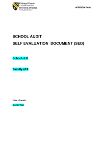 PV18a Self Evaluation Document template 2015