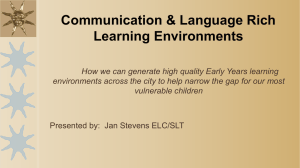 Communication & Language Rich Learning