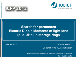 Search for permanent Electric Dipole Moments of light ions
