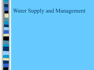 Water Supply and Management