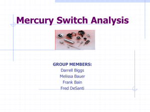 Mercury Switch Analysis
