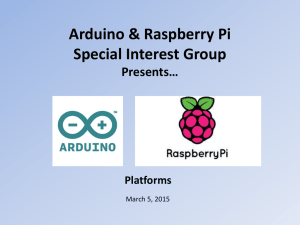 Arduino & Raspberry Pi Special Interest Group
