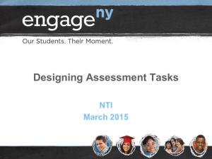 Designing Assessment Tasks