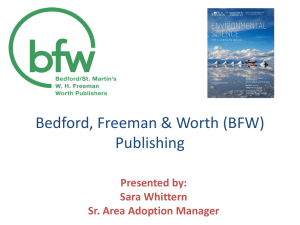 Video - Bedford, Freeman, and Worth Publishers: High School