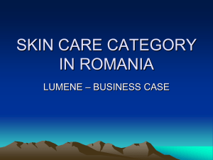 SKIN CARE CATEGORY IN ROMANIA