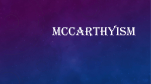 McCarthyism - WordPress.com
