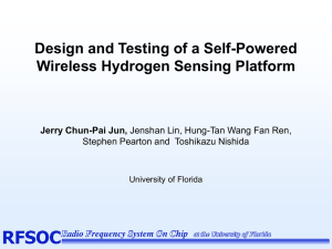 Design and Testing of a Self-Powered Wireless Hydrogen Sensing