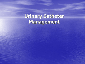 Urinary Catheter Managemnt