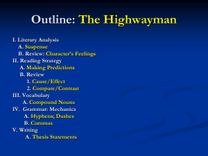 Outline: The Highwayman