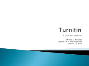 Turnitin - CLAS Users