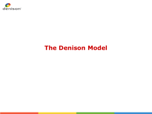 The Denison Model - Denison Consulting