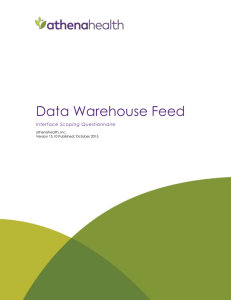 Data Warehouse Feed