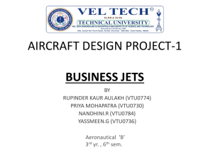aircraft design project-1 business jets