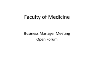 Faculty of Medicine - University of Manitoba