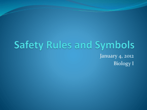Safety Rules and Symbols