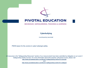 Cyber-bullying - Pivotal Education