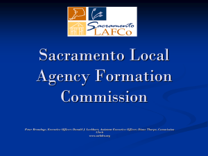 PowerPoint version - Sacramento Local Agency Formation