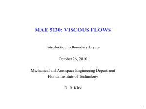 mae 5130: viscous flows - Florida Institute of Technology