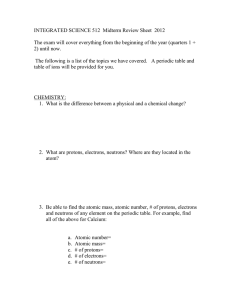 COORDINATED SCIENCE 511 Midterm Review Sheet