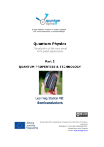 Learning station VII : Semiconductors - beim Quantum Spin