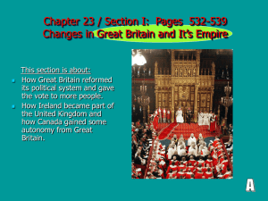 Chapter 23 / Section I: Pages 532-539 Changes in