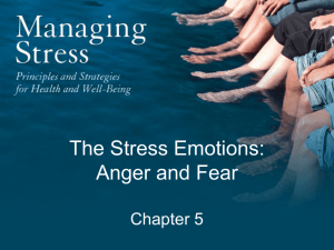 Chapter 5 The Stress Emotions: Anger and Fear