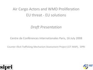 Air Cargo Carriers and WMD Proliferation