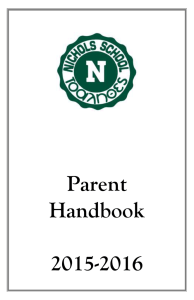 Parent Handbook - Nichols School