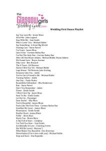 Wedding First Dance Playlist