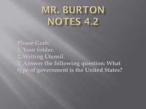 Mr. Burton Notes 4.2 Please Grab