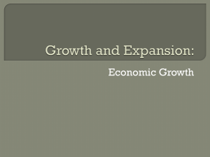 Growth and Expansion – Economic Growth