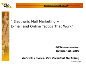 Advanced eMail Marketing Strategies