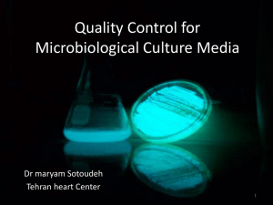 Categories of Microbiological Media