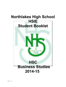 BS HSC Handbook 2015 - Northlakes High School