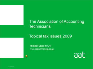 topical tax tips vodcast feb09