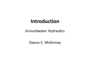 Groundwater and Aquifers