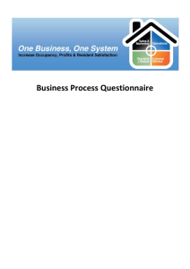 CRM Business Process Questionnaire