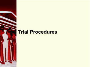 Trial Procedures - BC Learning Network