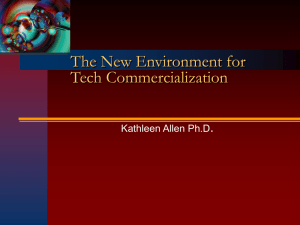 The Effect of the New Economy on Tech Commercialization