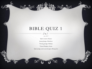 Bible Quiz 1 - WordPress.com