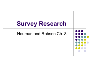 Survey Research - Publish Web Server