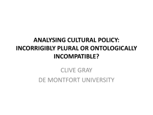 analysing cultural policy