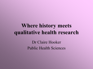 Where history meets qualitative health research