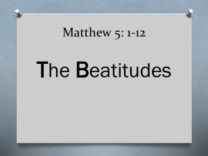 6 Beatitudes powerpoint