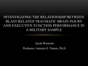 The Effects of Blast-related Traumatic Brain Injury