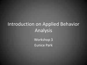 Foundations of Applied Behavior Analysis3