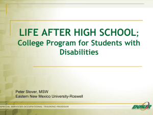 College Program for Students with Disabilities