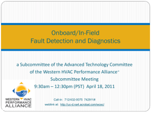 Subcommittee on Embedded/In-Field Diagnostics