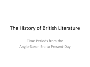 Brit Lit History Time Periods
